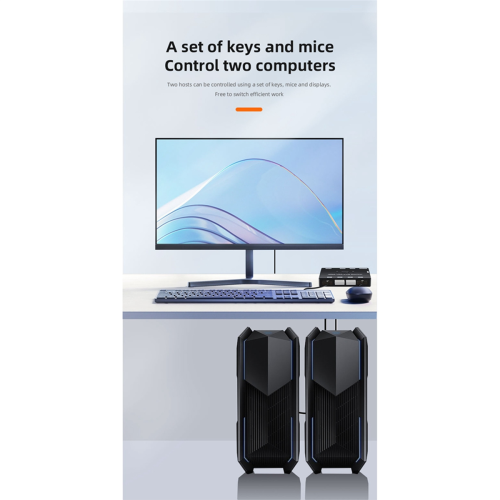 Comutador KVM -Compatível+VGA 4K 1080P com -Compatível 2