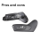 Car Seat Track Trim Cover Left Driver Side Shield 4