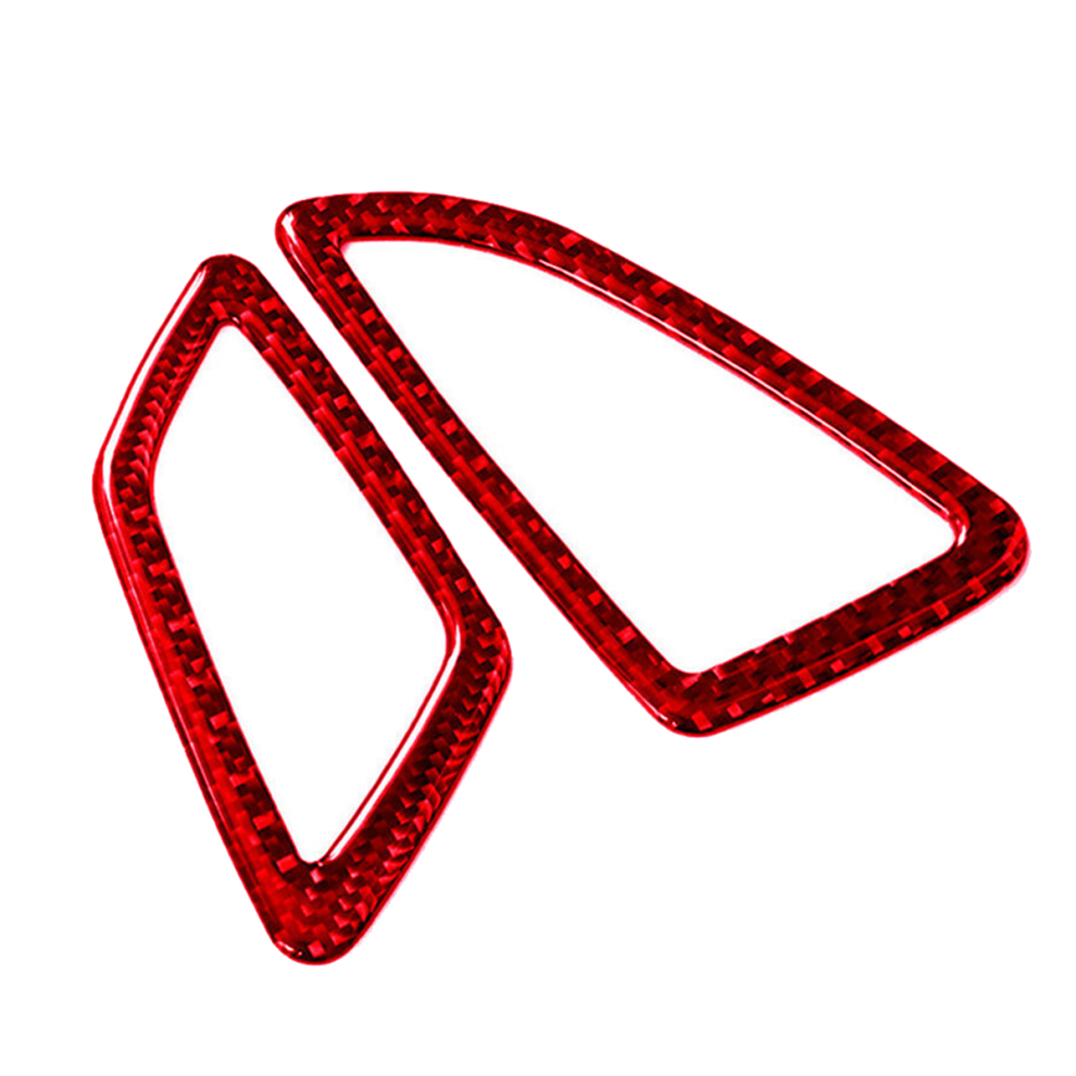 Abs Carbon Fiber Side Dashboard Air Vent Cover Red 4853655191267
