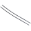 2PCS Roof Drip Moldings Sealing Strip Left+Right 7 4