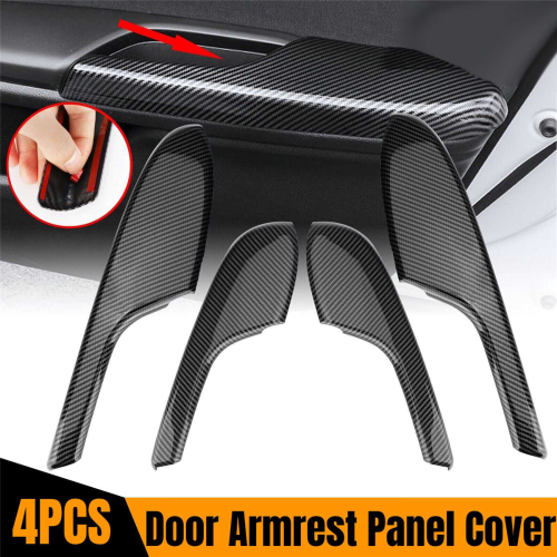 4X Carbon Fiber Innen Tür Armlehne Panel Trim C 2