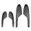 4X Carbon Fiber Innen Tür Armlehne Panel Trim C 2