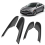 4X Carbon Fiber Innen Tür Armlehne Panel Trim C 5
