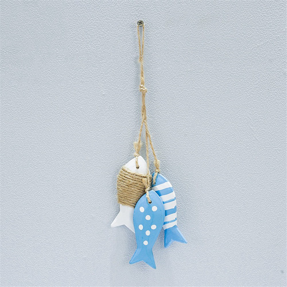 Ornamento Da Parete Nautico In Legno, Decorazione A Forma Di Pesce, Colore: Medio