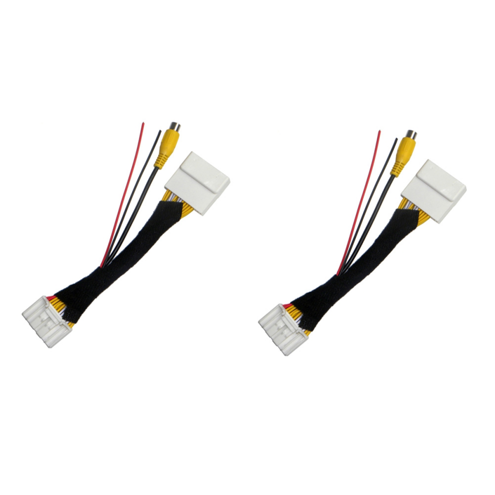 2Pcs 28 Pin Car Video Reverse Camera Convert Cable 4853655195357