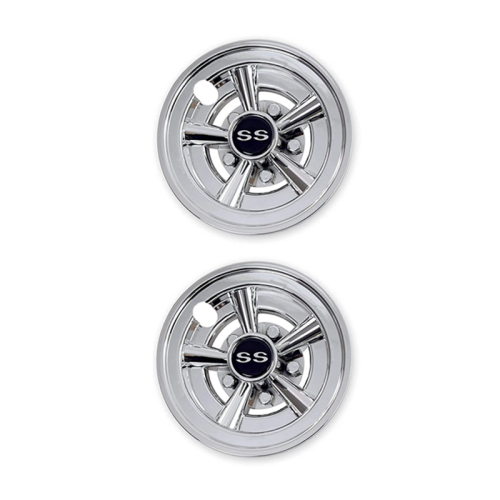 2 peças de capas para rodas de carrinho de golfe de 8 polegadas com design de 5 raios H 2