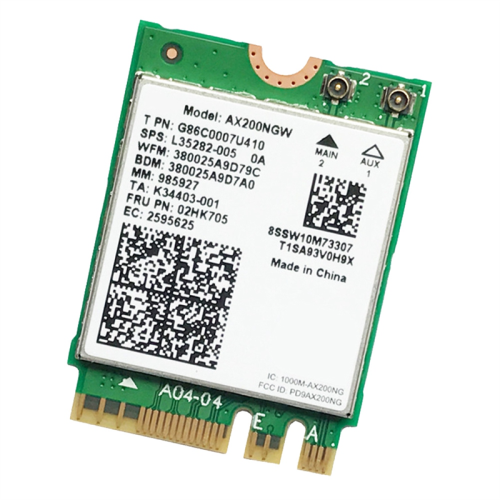 Carte réseau AX200 AX200NGW M.2 NGFF WiFi Bluetooth 1