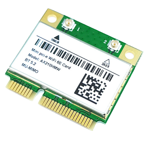 Carte WiFi AX210HMW Wi-Fi 6E Tri-Bande 6 GHz + Bluetooth 5.3 - Module Mini PCIe MU-MIMO Haute Vitesse