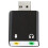 Microfone TRS de 3,5 mm para áudio estéreo USB 2.0 externo 1