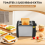 Toaster 2 Edelstahl Brot Extra Breite Schlitz Com 5