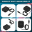 Adaptador de áudio externo T10 Multi-Switch USB Hub 7