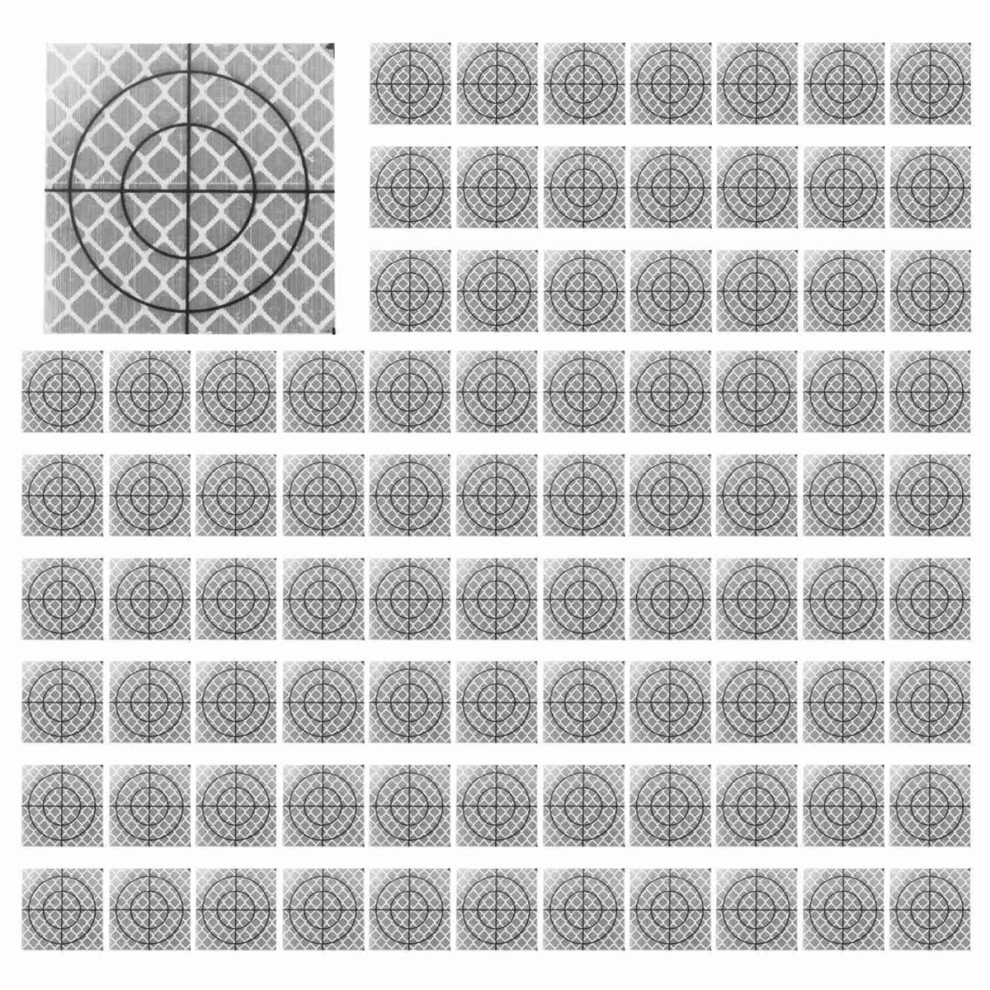 200Pcs Prism Measurement Reflector Sheet Total Station Tunnel Survey 4712844953843