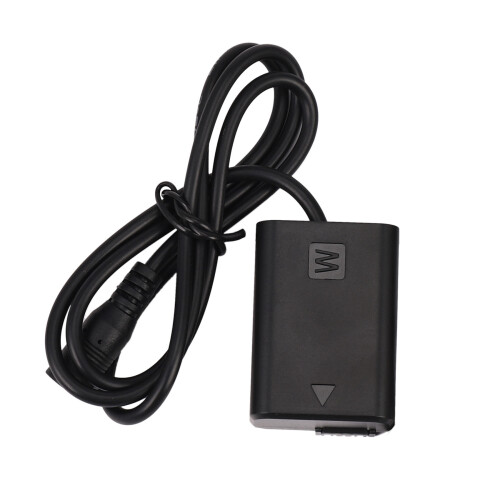 NP-FW50 Dummy Batteri DC Powerbank Adapter För A7R, A6000, A55 2