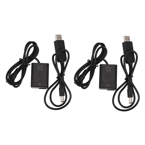 NP-FW50 Dummy Batteri DC Powerbank Adapter För A7R, A6000, A55