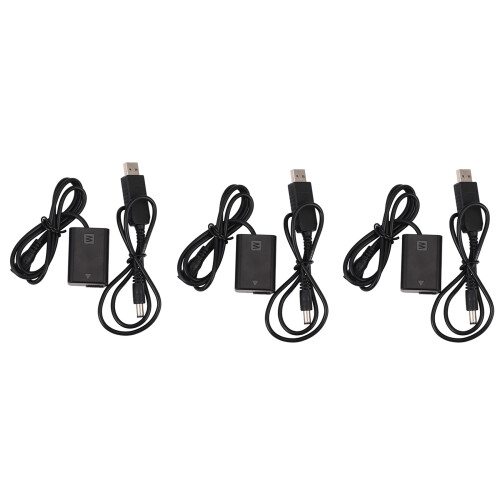 NP-FW50 Dummy Batteri DC Powerbank Adapter För A7R, A6000, A55