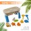 Sand- und Wassertisch-Set mit Deckel, Strandspielzeug 7