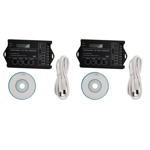 Programmerbar RGB LED-styrenhet DC12V-24V 5-kanalig LED-timingdimmer
