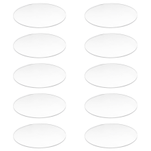 Transparent 3 mm tjock spegelakryl rund skiva Diameter: 85 mm