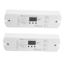 AC100V - 240V 288W 2-kanalig Triac LED-dimmer, DMX512 LED-display S1-D