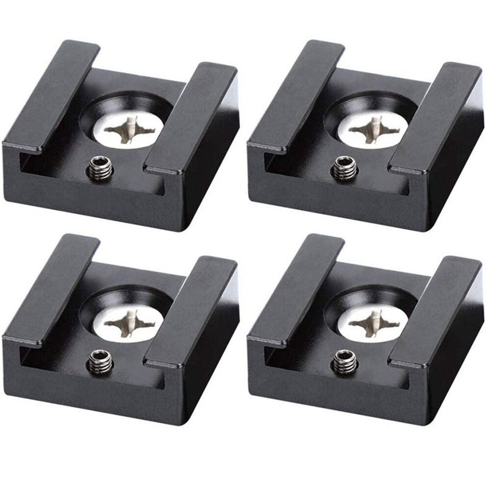 Cold Shoe Mount Aluminum With 1/4 Thread For Camera Cage Flash(2 Pcs) 4712844958244