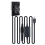 2X DC Coupler,LP-E6 Dummy Battery Set for 5D2 5D3 Power Adapter 3