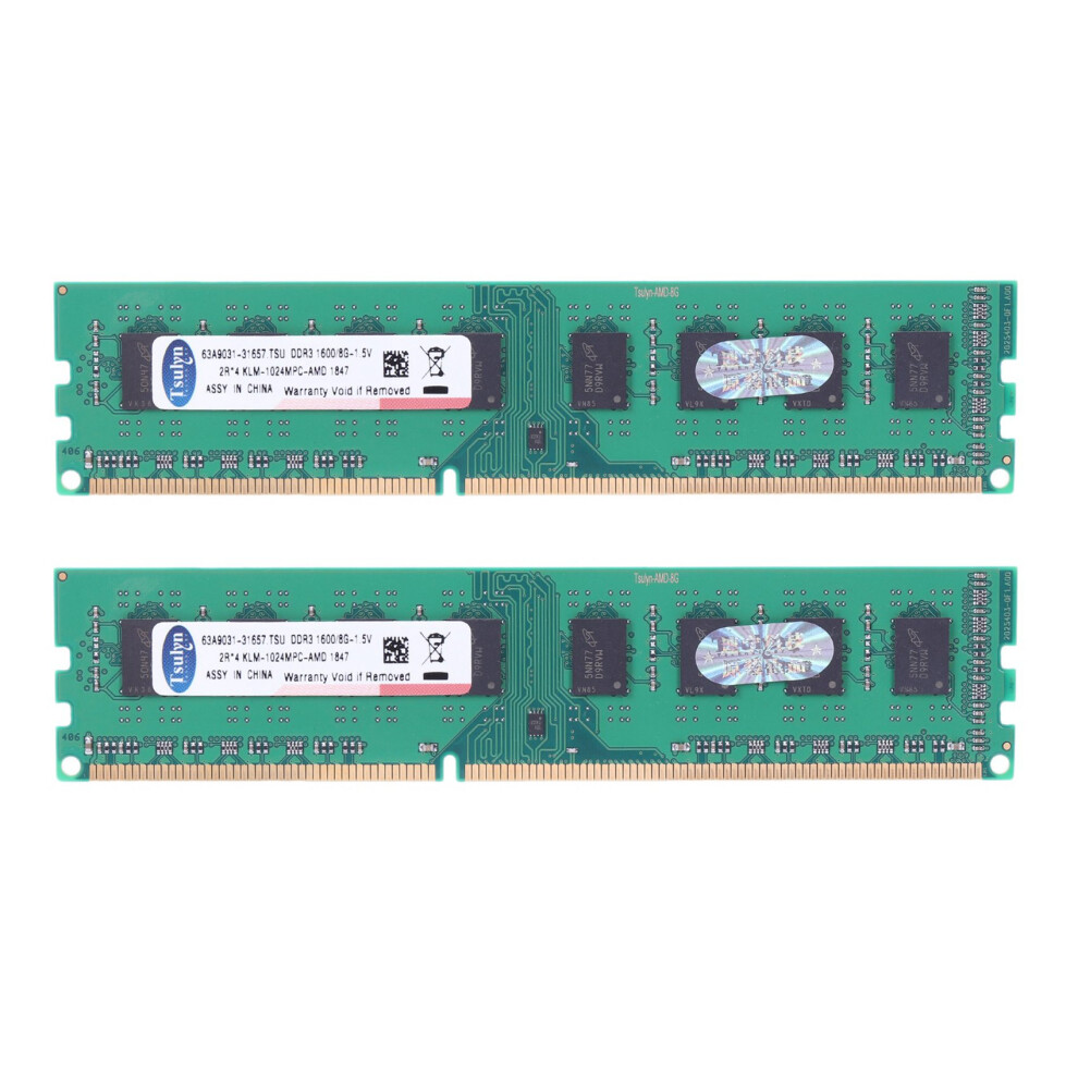 2X Tsulyn 8Gb Ddr3 1600Mhz Ram Desktop Memory Dimm For F2 Computer 4713569806537