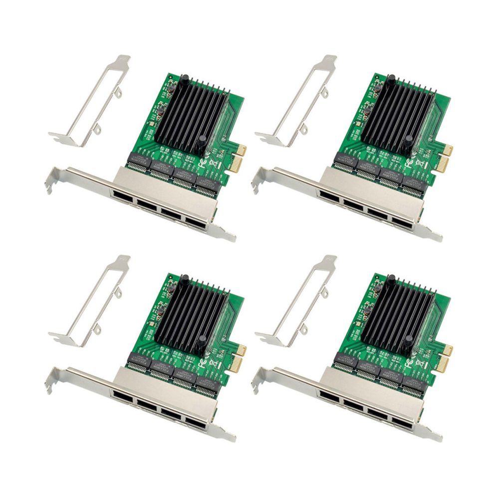 Rj-45 4-Port Ethernet Server Adapter Gigabit Network Card Pci-E X1 4713569805554