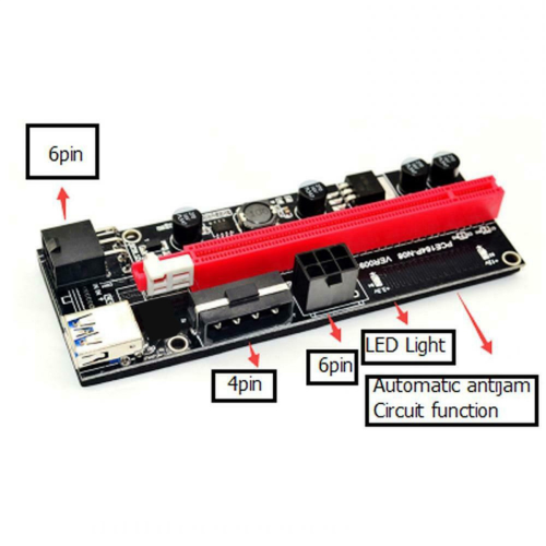PCI-E Pcie Riser 009 Express 1X till 16X Extender PCI E Adapterkort