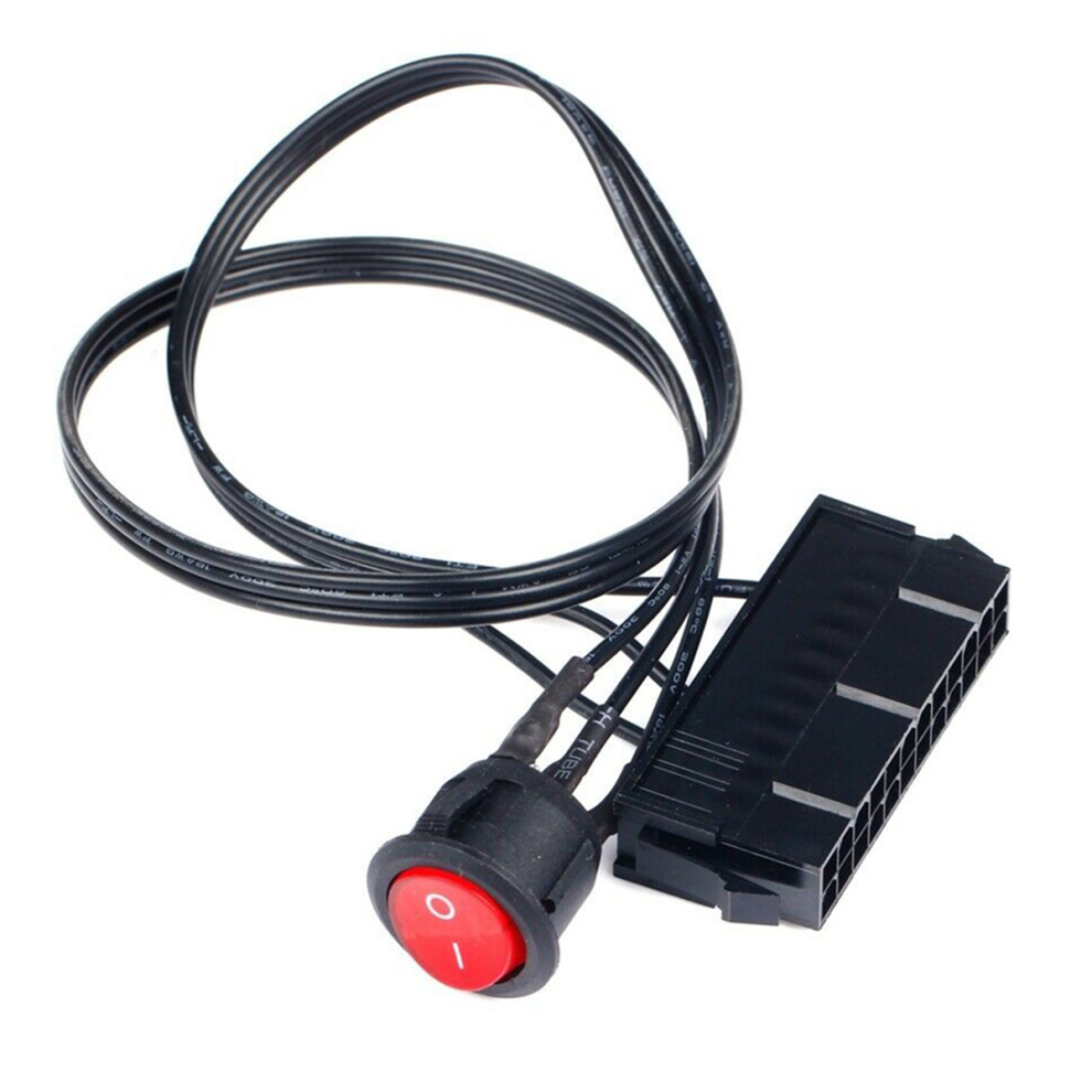 50Cm Cable Copper Tin Wire 24-Pin Female Atx Psu With On/Off Switch 4713569811975