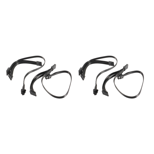 2Pcs 6 Pin to 3X SATA Driver Power Cable for Supernova 650 750