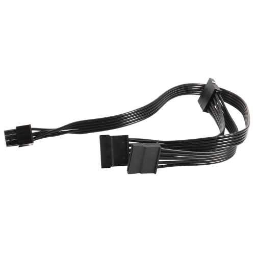 2Pcs 6 Pin to 3X SATA Driver Power Cable for Supernova 650 750 2