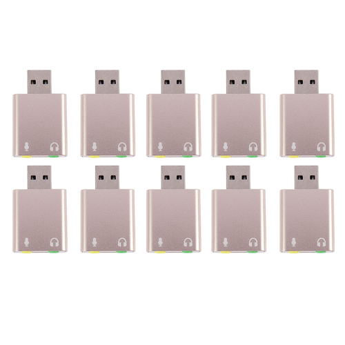 USB-ljudkort 7.1 Extern USB till 3,5 mm hörlursadapter