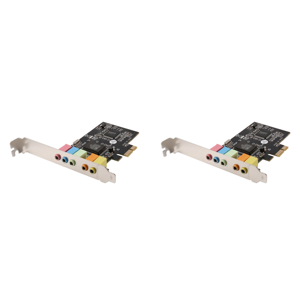 Pci-E X1 Cmi8738 Chip 32/64 Bit Sound Card Stereo 5.1 Channel For P 4713569807824
