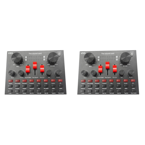 V8S Mikrofon USB Uppladdningsbar Extern Mixer