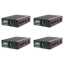 5-Port RJ45 10/100M Ethernet Desktop Switch Hubs Laptop DIN Rail Type