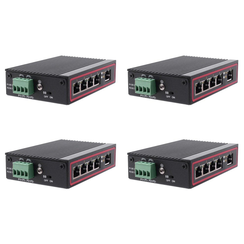 5-Port Rj45 10/100M Ethernet Desktop Switch Hubs Laptop Din Rail Type 4713569809378
