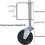 4 Inch Rubber Spring Swivel Casters 50KG/110LBS Load Capacity 2