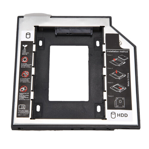Universell SATA 2nd Hdd SSD-hårddisk 9,5 mm för hårddiskfäste 2