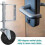 4 Inch Rubber Spring Swivel Casters 50KG/110LBS Load Capacity 12
