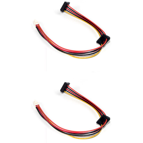 ATX-moderkort 4-pin till 2-portars seriell SATA-hårddiskadapter 1