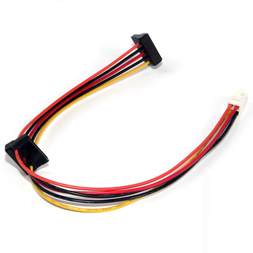 ATX-moderkort 4-pin till 2-portars seriell SATA-hårddiskadapter 2