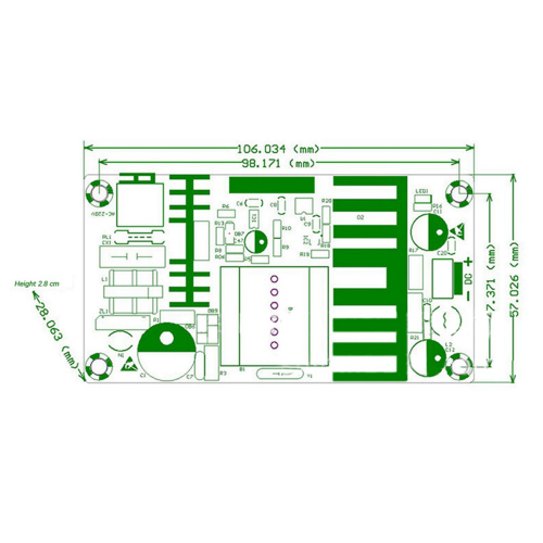 AC 110V 220V till DC 24V 6A AC-DC switchande nätaggregatsmodul 2