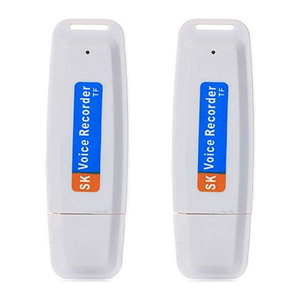 USB Flash Drive Digital Audio Recorder (White)-image-OPC-PJ8XSRK-NEW