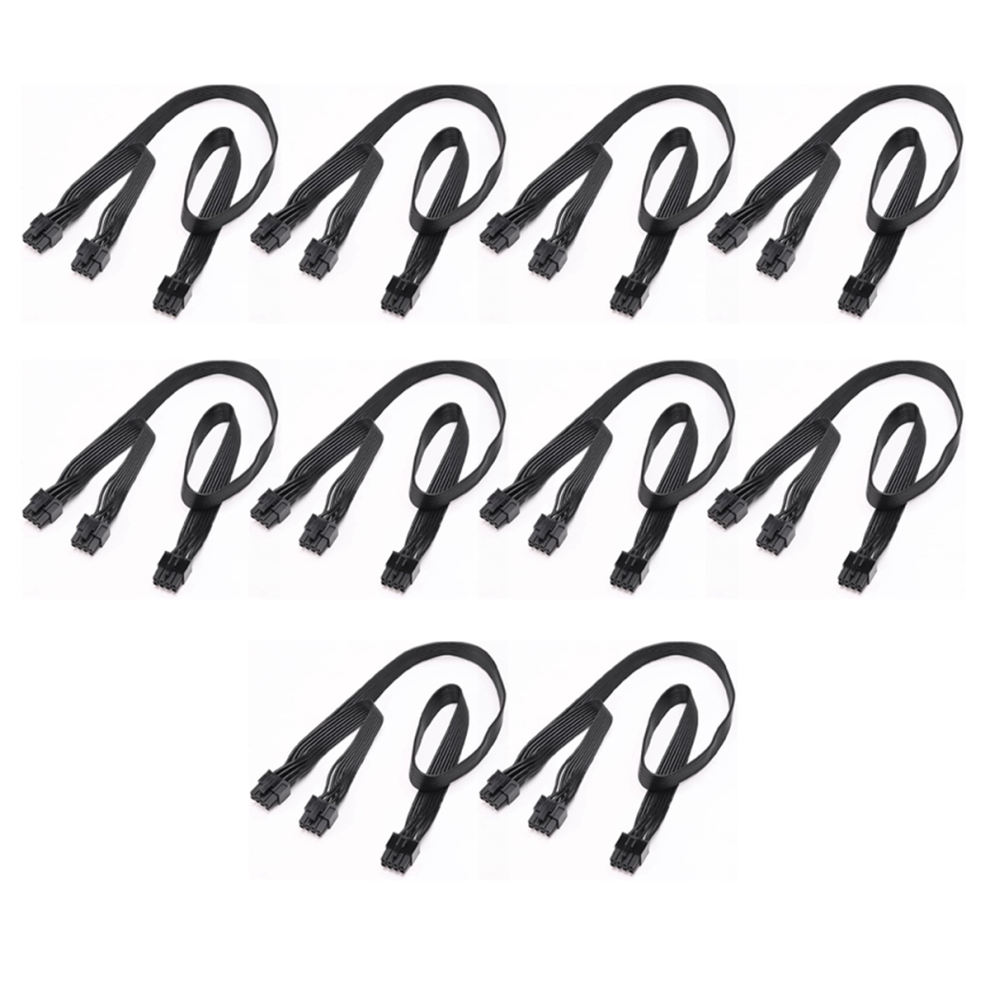 Atx Cpu 8-Pin Male To Dual Pcie 8-Pin (6+2) Male Power Supply Cable 4713569812484