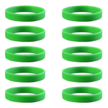 Silicone Rubber Wristband Bangle Green