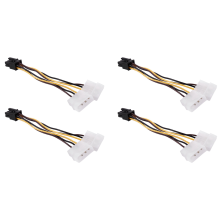 En dubbel 4-pin Molex IDE till 6-pin PCI-E grafikkortsströmkabel