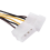 En dubbel 4-pin Molex IDE till 6-pin PCI-E grafikkortsströmkabel 5