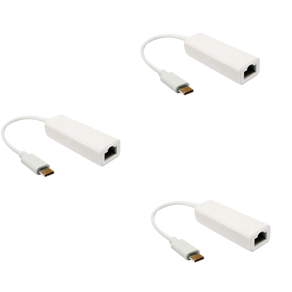 USB-C to Ethernet NIC Type-C to RJ45 LAN Network Dongle Connector