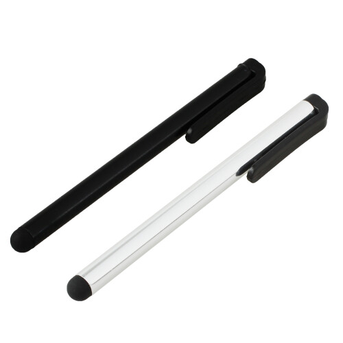 2 X Universal Stylus Pens for /Itouch//Touchscreen devices! 2x Pens, 1 Silver 1 Black 1