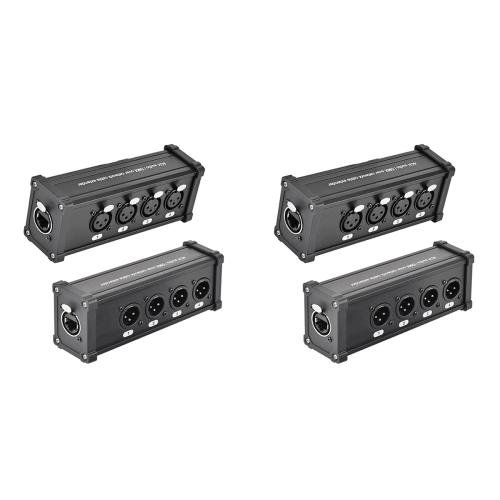 4-Channel 3-Pin Ethercon Cable Extender, for Stage Lighting, XLR,